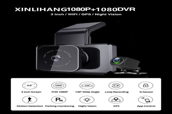 Caméscope de voiture USB RVB 3 pouces FHD 1080P IPS Écran Auto DVR Dashcam