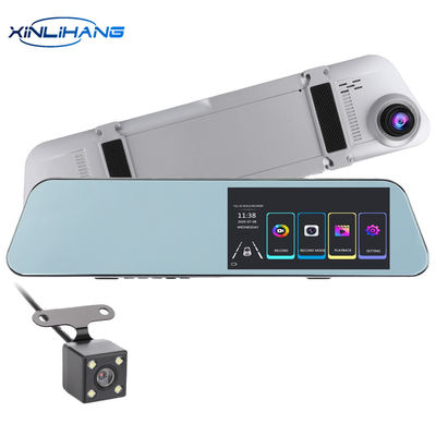 4,5 pouces 1080p 12MP Inverser la caméra de tableau de bord double vue avec caméra intérieure
