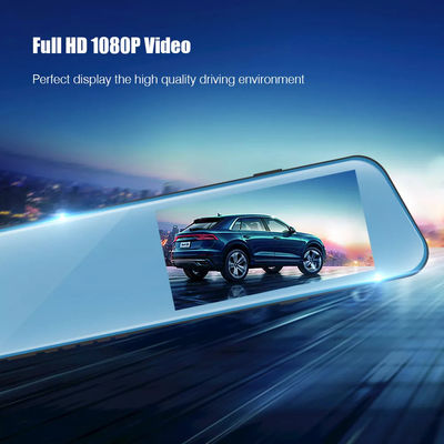 Tableau de bord monté véhicule Blackbox DVR HD 1080P miroir de voiture Dash Cam double lentille
