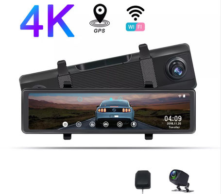 Caméra de tableau de bord des véhicules à moteur personnalisée de médias de flux de WIFI de WDR avec la caméra de vitesse 4K DVR
