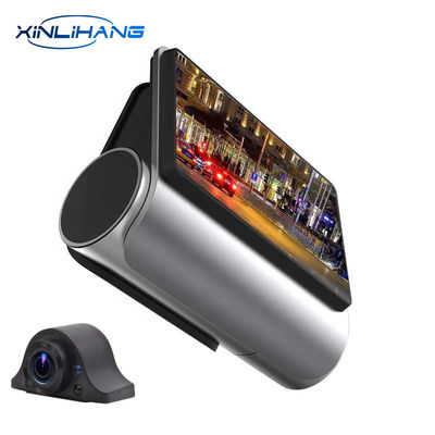 Écran tactile Auto Blackbox DVR Dash Cam Enregistrement 24 heures sur 24 Rétroviseur à double objectif