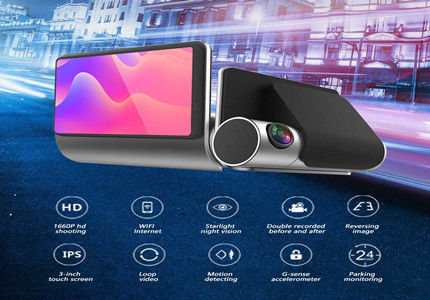 Parking Monitor Cycle Recording Full HD Car DVR 1080p Dashcams pour les voitures