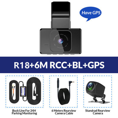 24h ADAS 4g Smart Rétroviseur Enregistreur De Voiture Double Dash Cam GPS DVR Enregistrement En Boucle