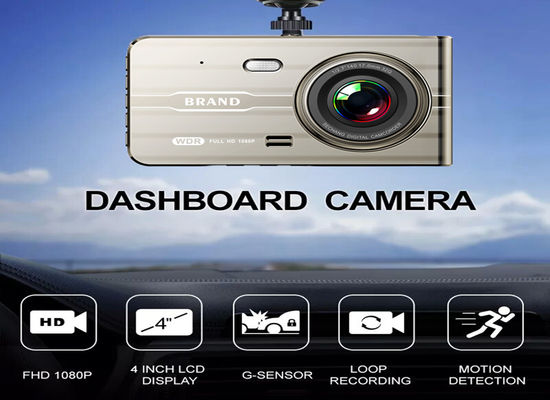 XINLIHANG 24H Véhicule Vidéo Full HD Enregistreur De Voiture 4 &quot;IPS 1080P WDR Caméscope De Voiture