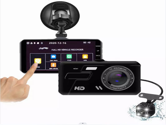 Caméra de tableau de bord avant et intérieure XINLIHANG 1080P 4 pouces avec indicateur de vitesse