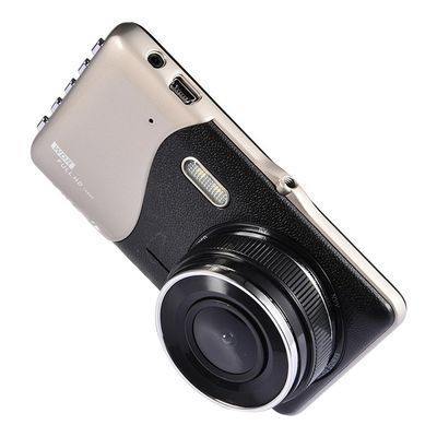 Avant arrière voiture double caméra Dash Cam enregistreur 4 pouces avant 1080P arrière 720P