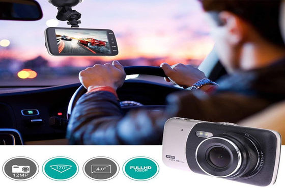 Sans fil 4 pouces 1080p voiture DVR 4K Dash Cam double objectif avant et arrière