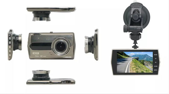 Dual HD 1080P Car DVR Dash Cam Recorder Caméra avant et arrière à écran IPS de 4 pouces