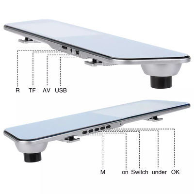 Rétroviseur de caméra de voiture Full HD 1080P Blackbox DVR à double lentille de véhicule