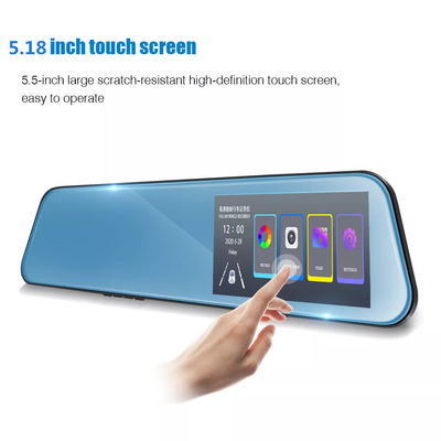 4,5 pouces 1080p 12MP Inverser la caméra de tableau de bord double vue avec caméra intérieure