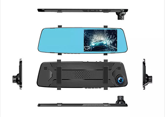 Tableau de bord monté véhicule Blackbox DVR HD 1080P miroir de voiture Dash Cam double lentille