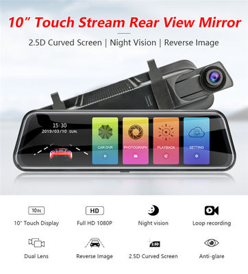 ODM IPS écran tactile Full HD voiture DVR caméra double objectif Dash Cam 6X Zoom numérique
