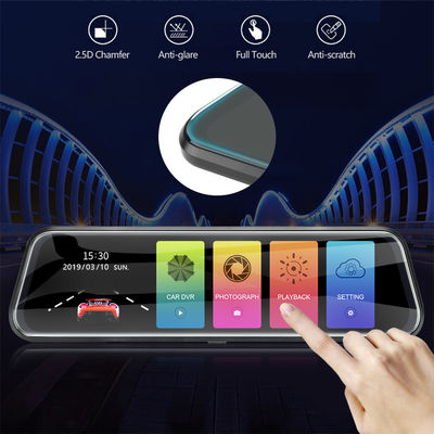 ODM IPS écran tactile Full HD voiture DVR caméra double objectif Dash Cam 6X Zoom numérique