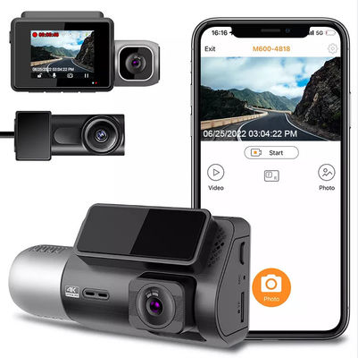 3Channel Dashcam Wifi 4k 2Inch IPS 4g ADAS Miroir Blackbox