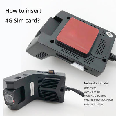 Puce MTK6753 Dual Live 4K GPS Dash Cam pour le suivi de la flotte de voitures garées