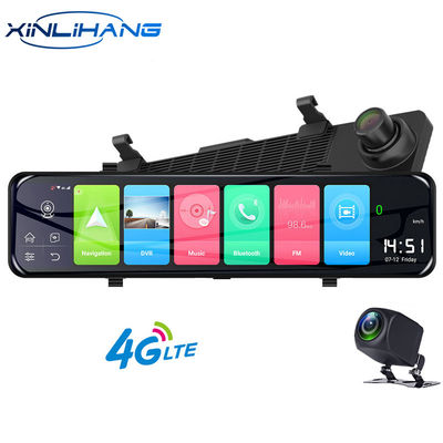 Rétroviseur Voiture DVR Motion Activated Dashcam Enregistreur Vidéo FHD1080P Double Lentille