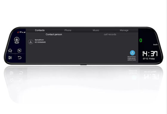Caméras sans fil de tableau de bord de surveillance de l'écran tactile 4G de 12 pouces avant et arrière