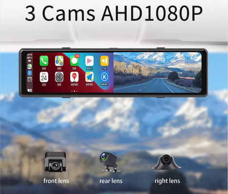 Caméra DVR de voiture sans fil Carplay Full HD Wifi Adas Usb 1440P