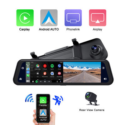 Dual Cams HD1080P Carplay Tableau de bord Blackbox Conduite Enregistreur vidéo 12 pouces 2K