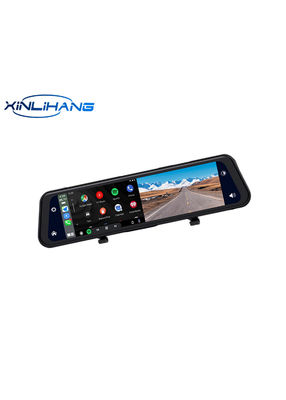 Miroir à double objectif Dashcam Carplay Caméra de recul Auto sans fil Miracast 2K 12 pouces