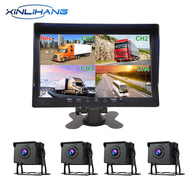 Le tableau de bord de camion de 10 pouces a monté le système de caméra des véhicules à moteur 9V-36V de caméra du tableau de bord 128G DVR