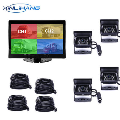 Camion de véhicule d'AHD 720P enregistreur DVR 4CH de caméra de tableau de bord d'écran de 9,66 pouces