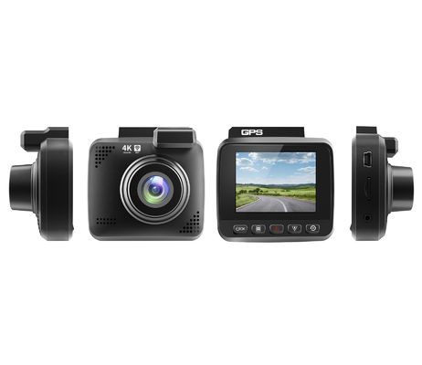 détection de mouvement intégrée de G-capteur de la vision nocturne WDR GPS Wi-Fi de la caméra DVR de voiture d'enregistrement de la lentille 4K UHD de came du tiret 70mi double