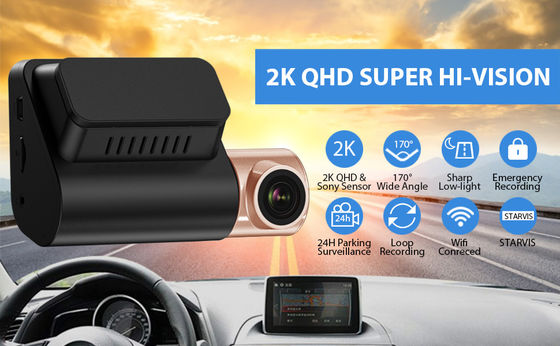 Voiture Black Box LCD 4K GPS Dash Cam avec enregistreur vidéo WIFI GPS