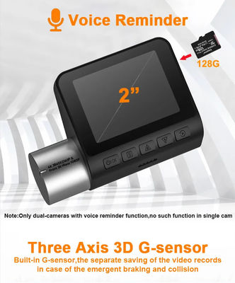 2 pouces 4K GPS Dash Cam enregistreur de conduite automatique voiture DVR vue arrière