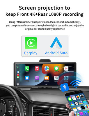 4K Android Auto ADAS WiFi Dash Cam AUX FM GPS 10.26&quot; Voiture DVR CarPlay